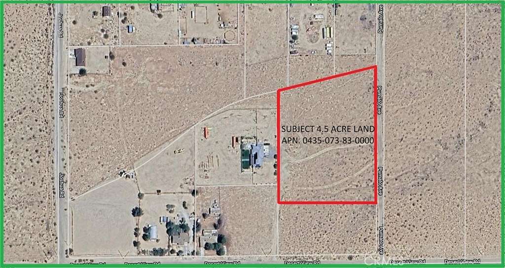 4.5 Acres of Residential Land for Sale in Apple Valley, California
