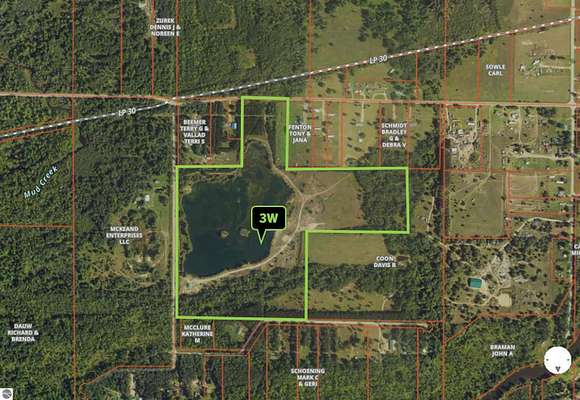 62.4 Acres of Mixed-Use Land for Sale in Evart, Michigan