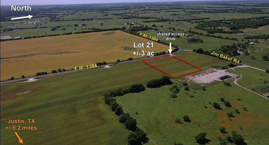 3 Acres of Land for Sale in Justin, Texas