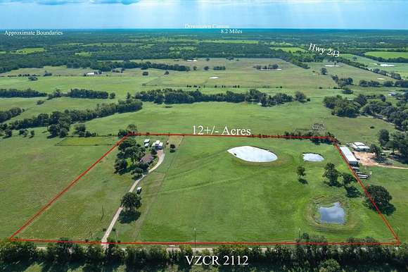 12.24 Acres of Land with Home for Sale in Canton, Texas