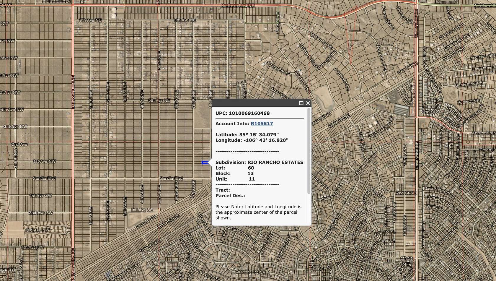 0.5 Acres of Residential Land for Sale in Rio Rancho, New Mexico