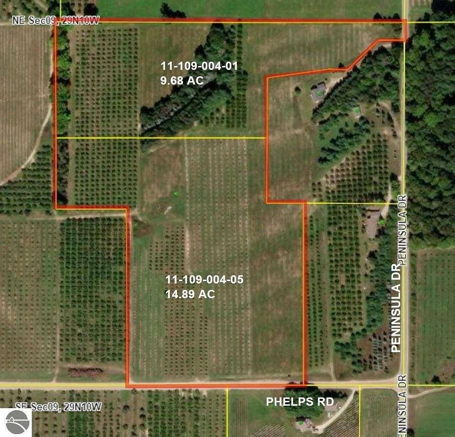24.57 Acres of Agricultural Land for Sale in Traverse City, Michigan