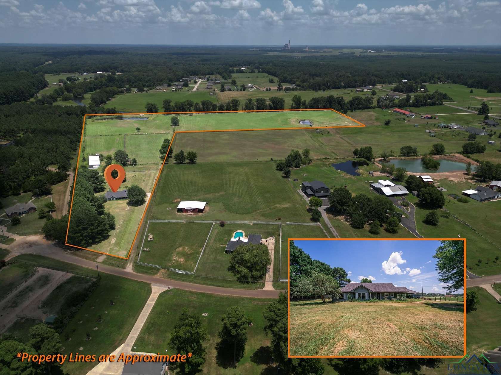 20.414 Acres of Land with Home for Sale in Hallsville, Texas