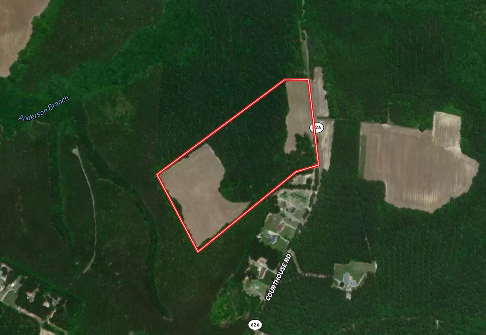 25.4 Acres of Recreational Land for Sale in Stony Creek, Virginia