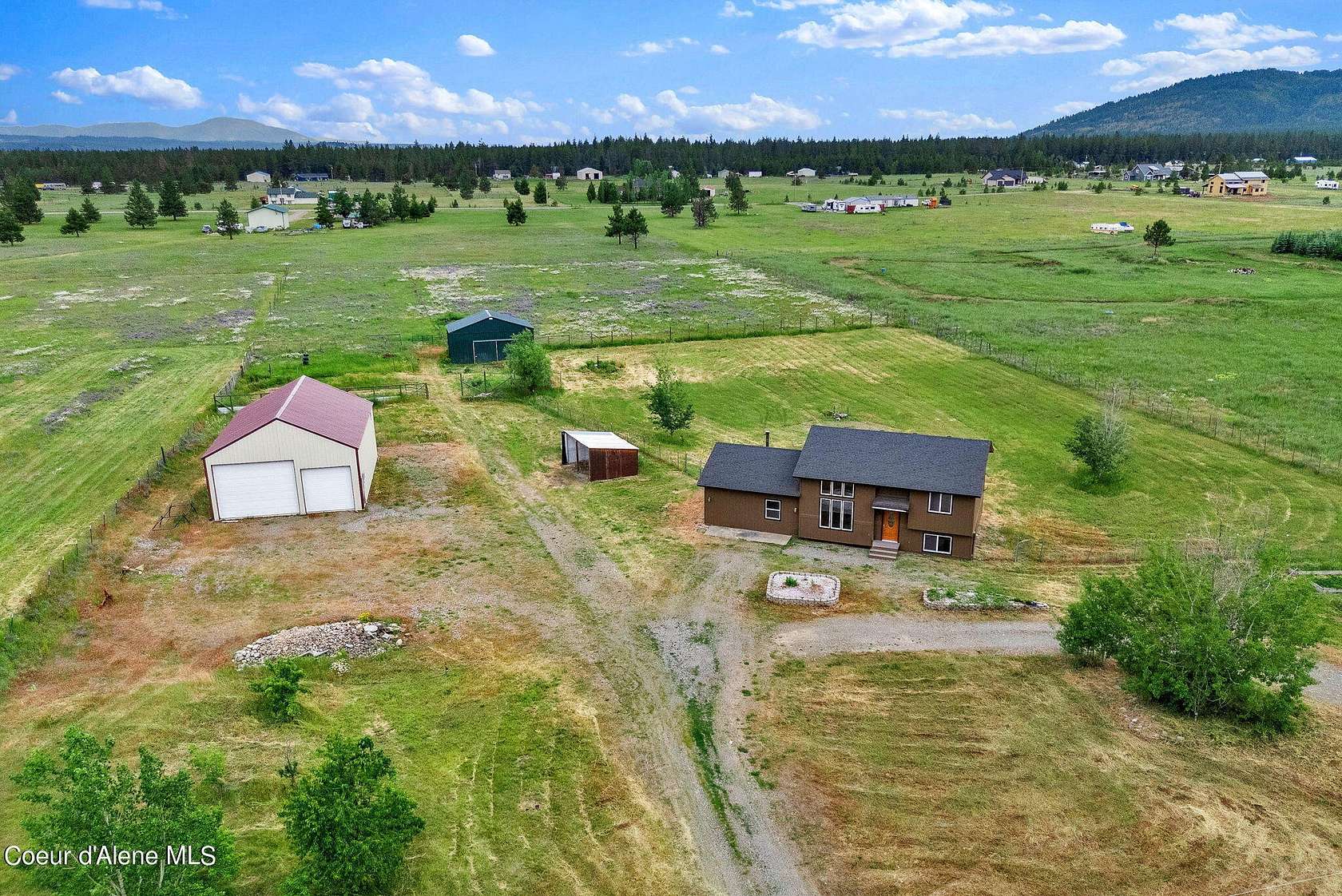 5.07 Acres of Residential Land with Home for Sale in Athol, Idaho