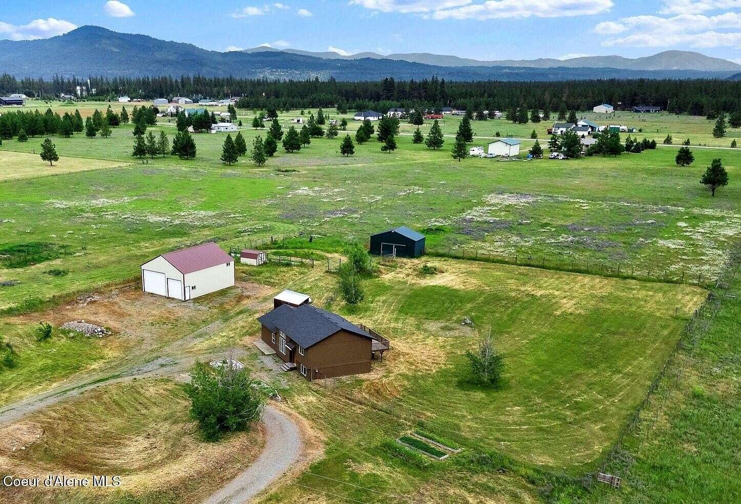 5.07 Acres of Residential Land with Home for Sale in Athol, Idaho