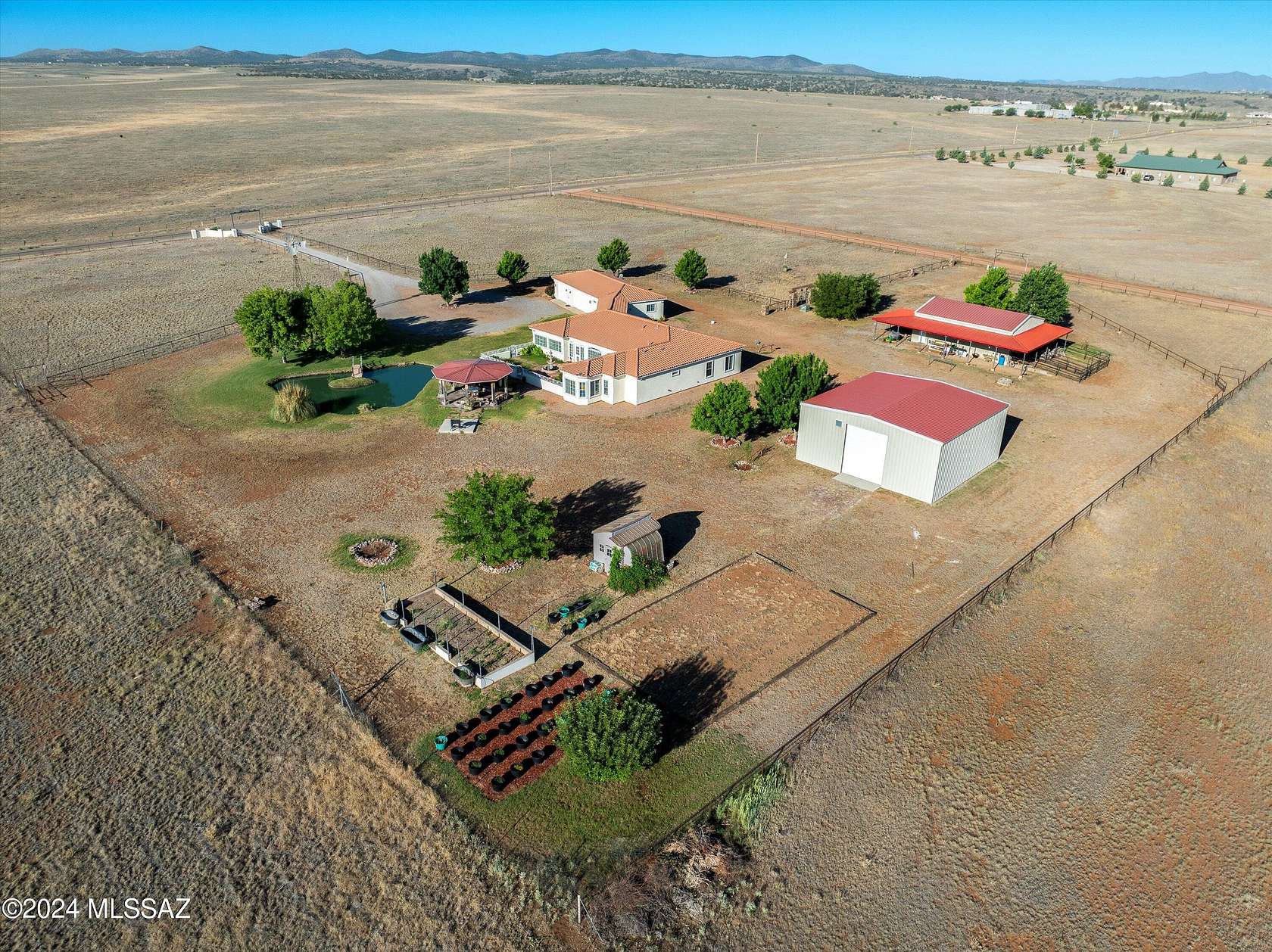 10.87 Acres of Land with Home for Sale in Elgin, Arizona