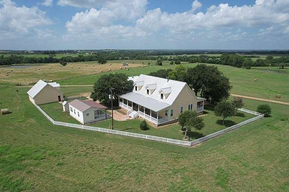 74.648 Acres of Agricultural Land with Home for Sale in Brenham, Texas