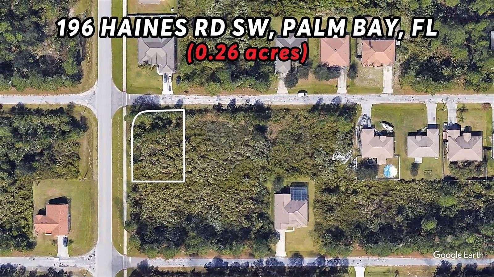 0.27 Acres of Residential Land for Sale in Palm Bay, Florida