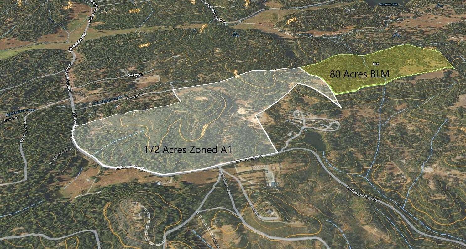 172 Acres of Land for Sale in Rail Road Flat, California