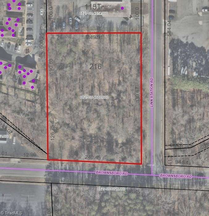 1.91 Acres of Mixed-Use Land for Sale in Winston-Salem, North Carolina