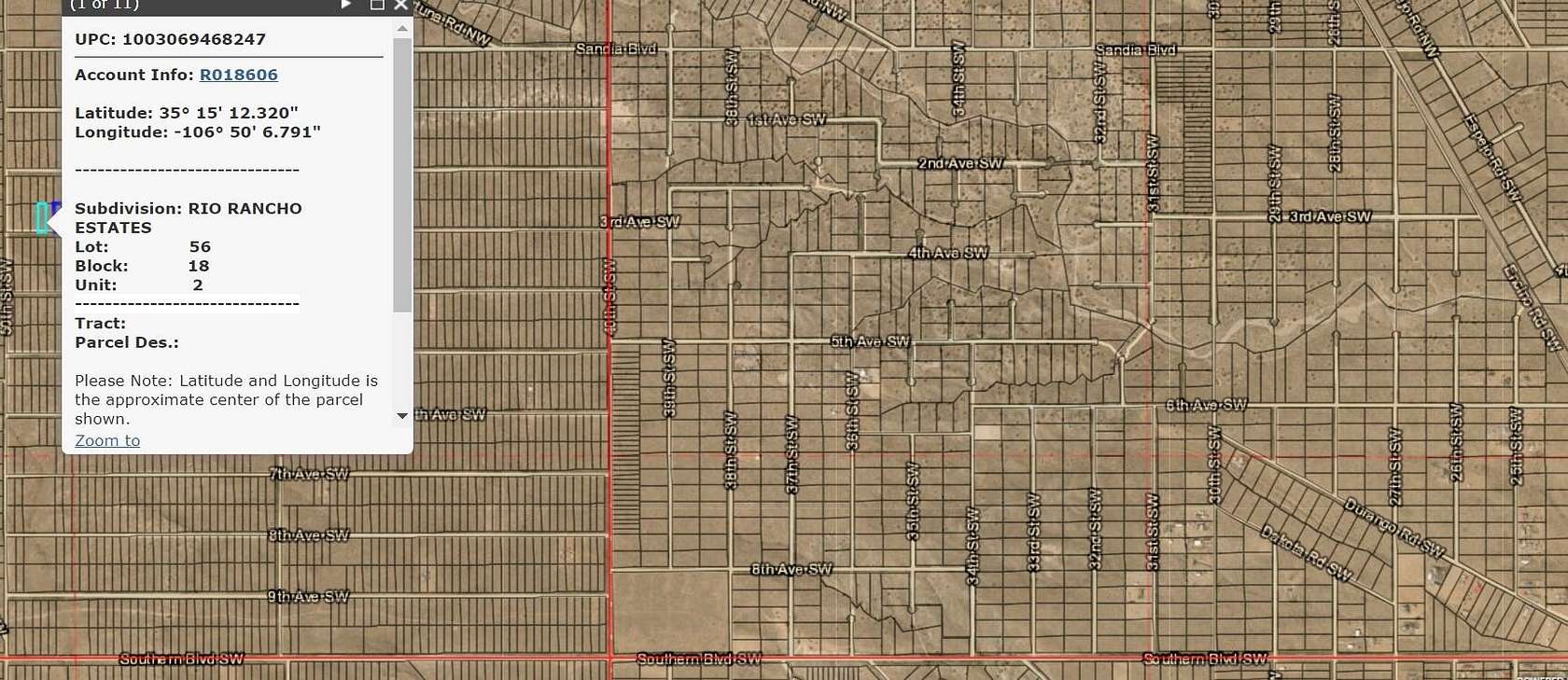 1 Acre of Land for Sale in Rio Rancho, New Mexico