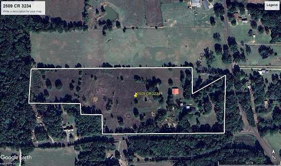 22.515 Acres of Agricultural Land with Home for Sale in Quitman, Texas