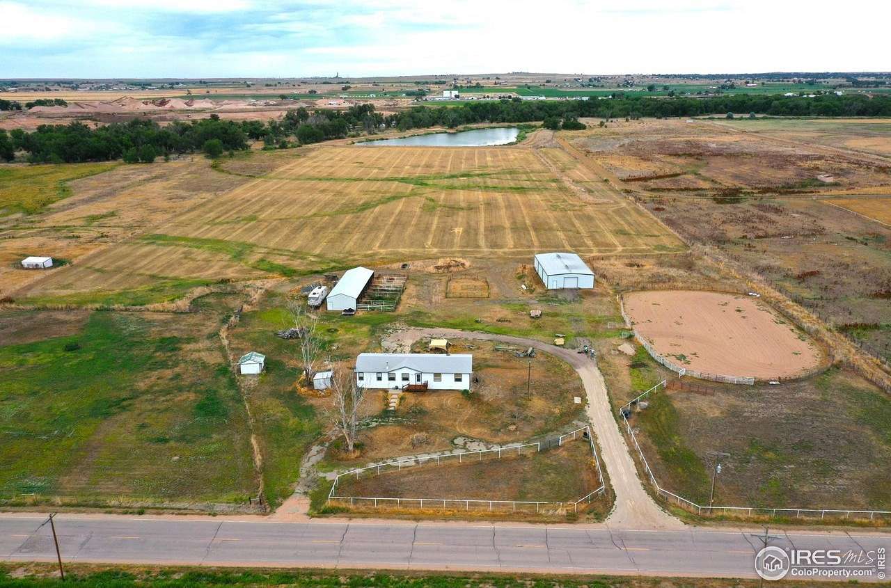 25.17 Acres of Agricultural Land with Home for Sale in Fort Lupton, Colorado