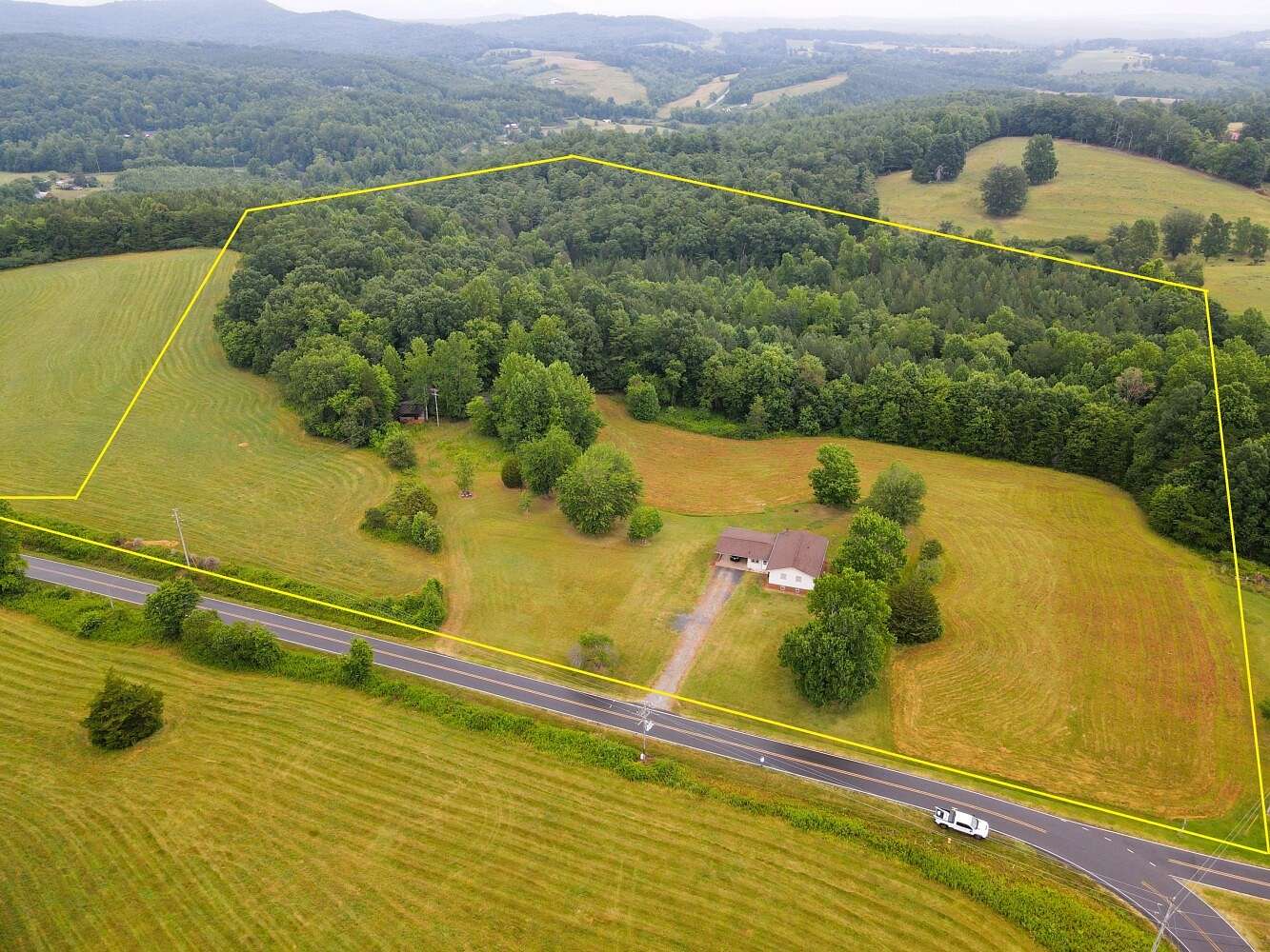22.78 Acres of Agricultural Land with Home for Sale in Connelly Springs, North Carolina