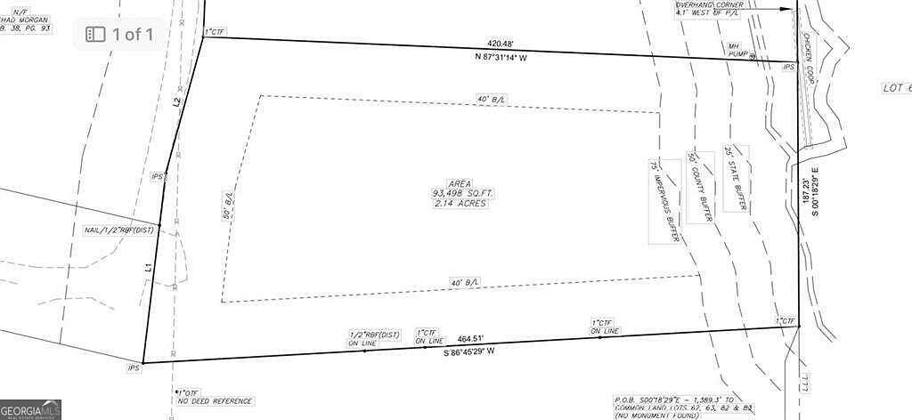 2.14 Acres of Land for Sale in Canton, Georgia