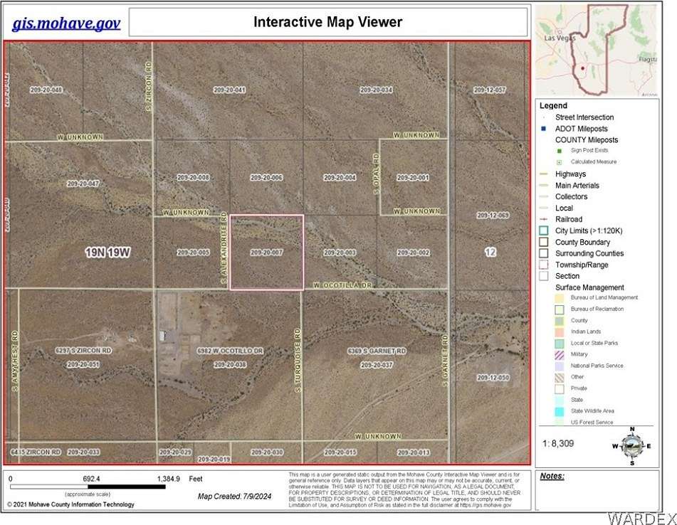 10 Acres of Agricultural Land for Sale in Golden Valley, Arizona