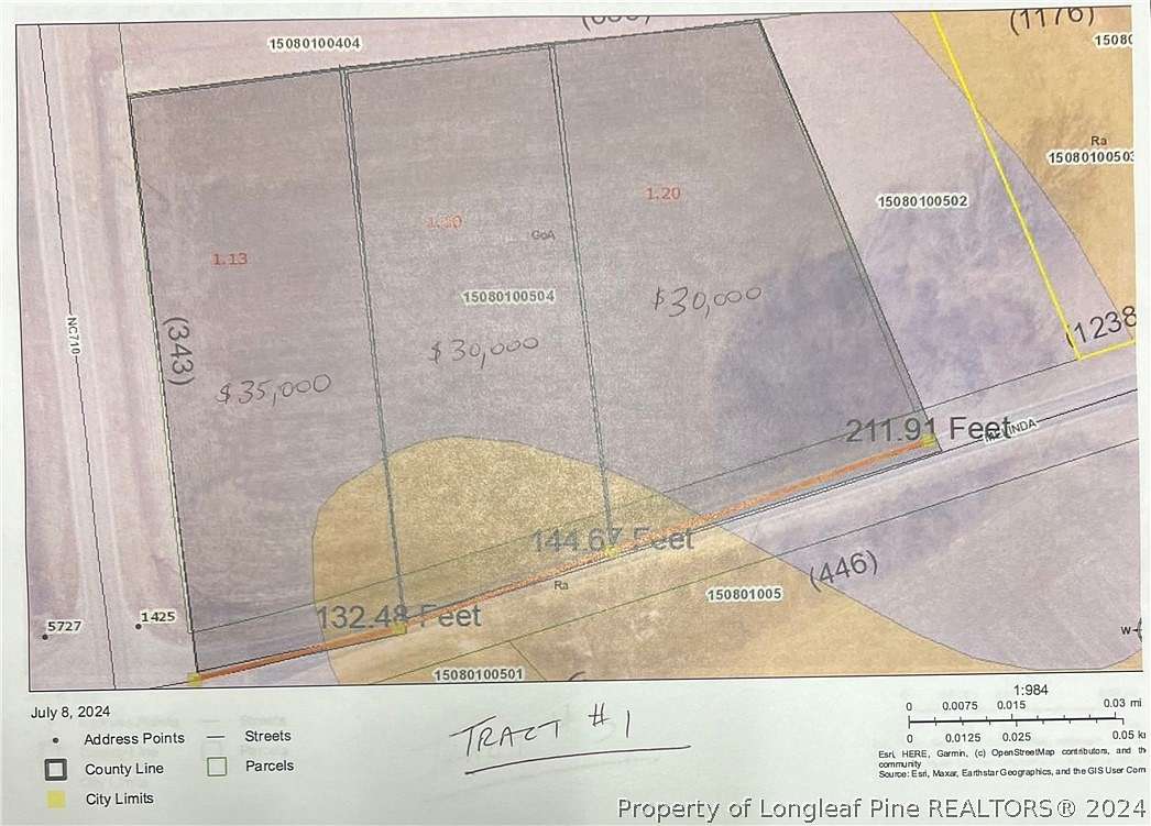 1.1 Acres of Residential Land for Sale in Pembroke, North Carolina