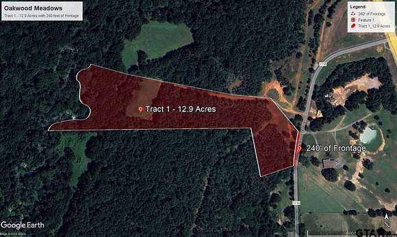 12.9 Acres of Land for Sale in Tyler, Texas