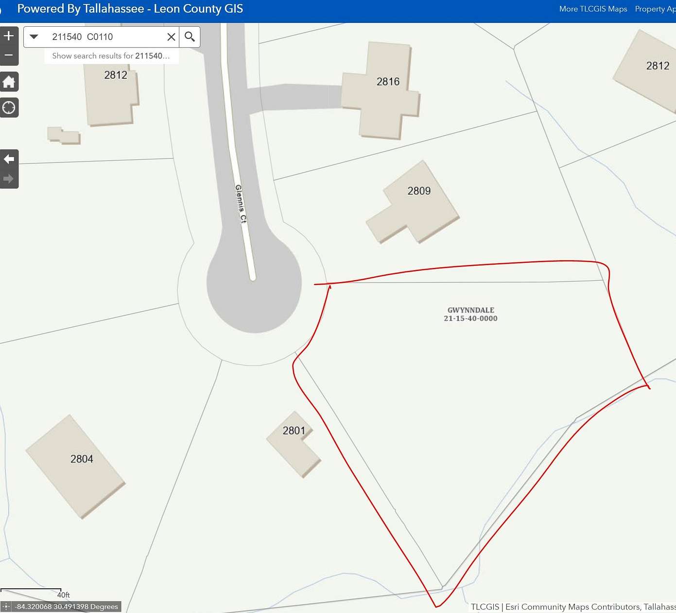 0.6 Acres of Residential Land for Sale in Tallahassee, Florida