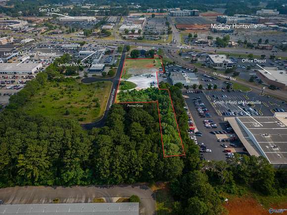 3.4 Acres of Commercial Land for Sale in Huntsville, Alabama