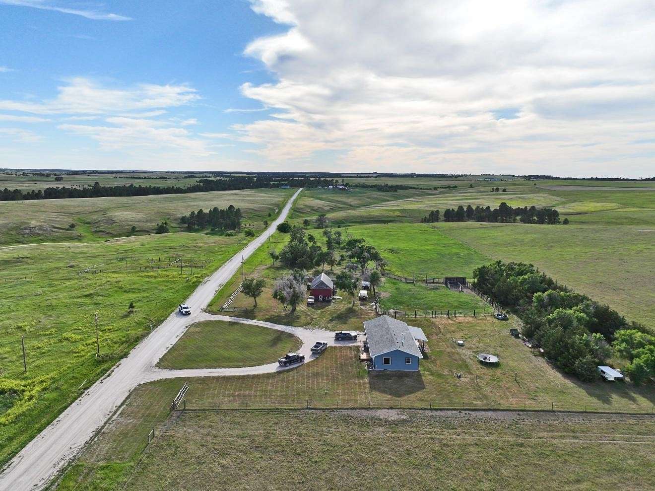 13.9 Acres of Land with Home for Sale in Crawford, Nebraska