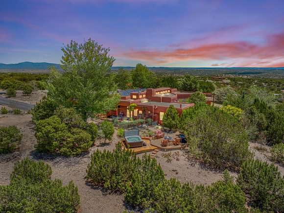 13.5 Acres of Land with Home for Sale in Santa Fe, New Mexico