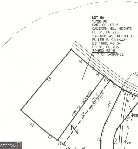 1.73 Acres of Residential Land for Sale in LaGrange, Georgia