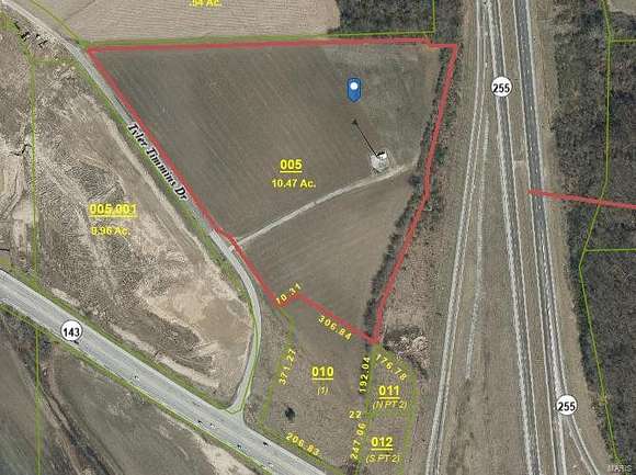 11.05 Acres of Land for Sale in East Alton, Illinois