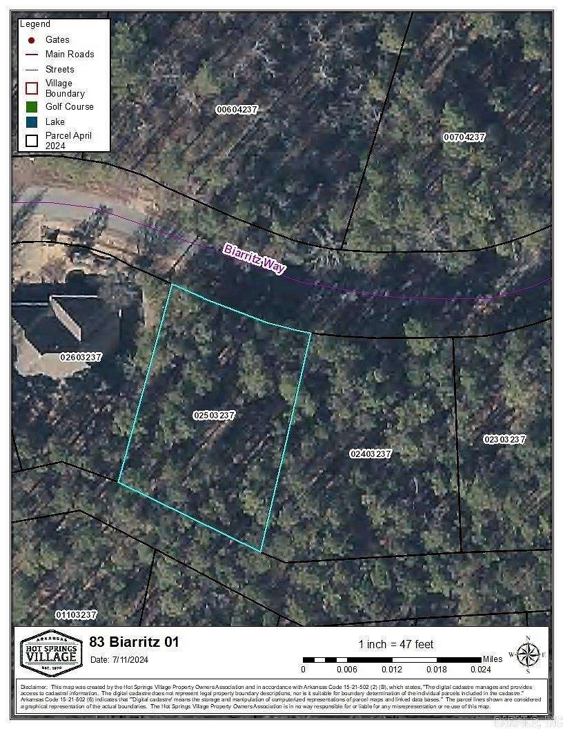 0.25 Acres of Residential Land for Sale in Hot Springs Village, Arkansas