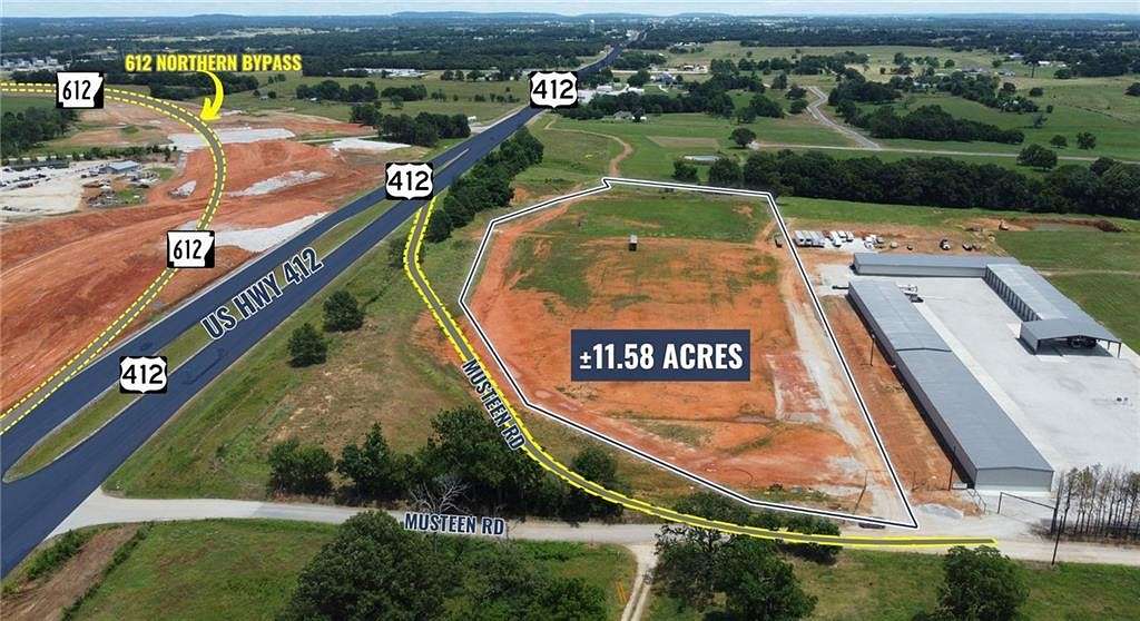 11.582 Acres of Mixed-Use Land for Lease in Springdale, Arkansas
