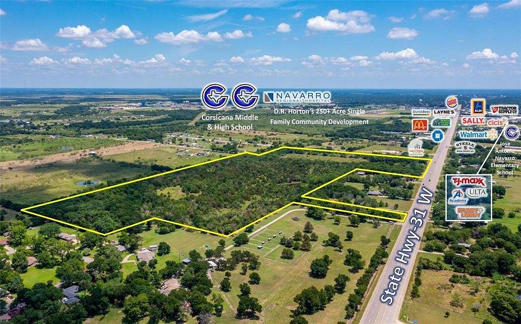 43.27 Acres of Land for Sale in Corsicana, Texas