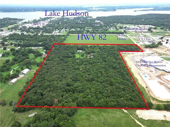 31 Acres of Recreational Land with Home for Sale in Salina, Oklahoma
