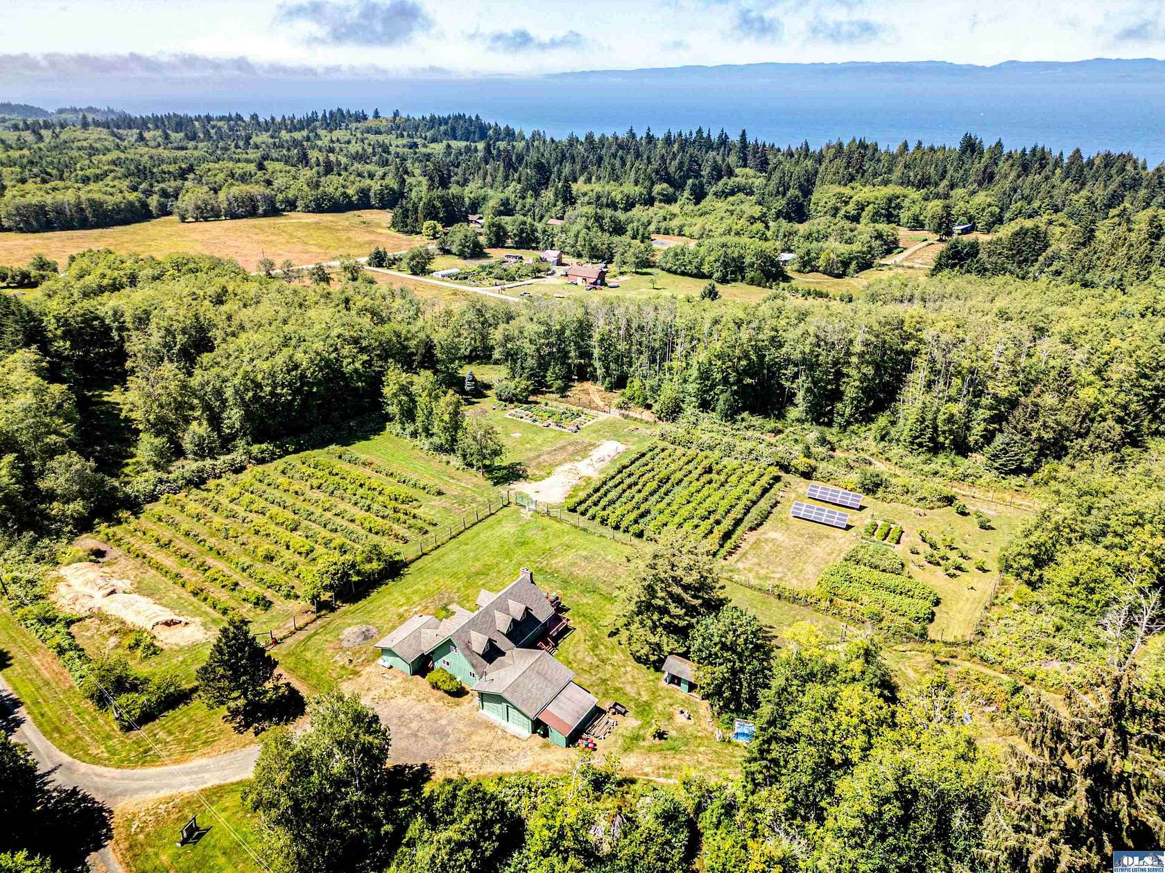 9.23 Acres of Residential Land with Home for Sale in Port Angeles, Washington