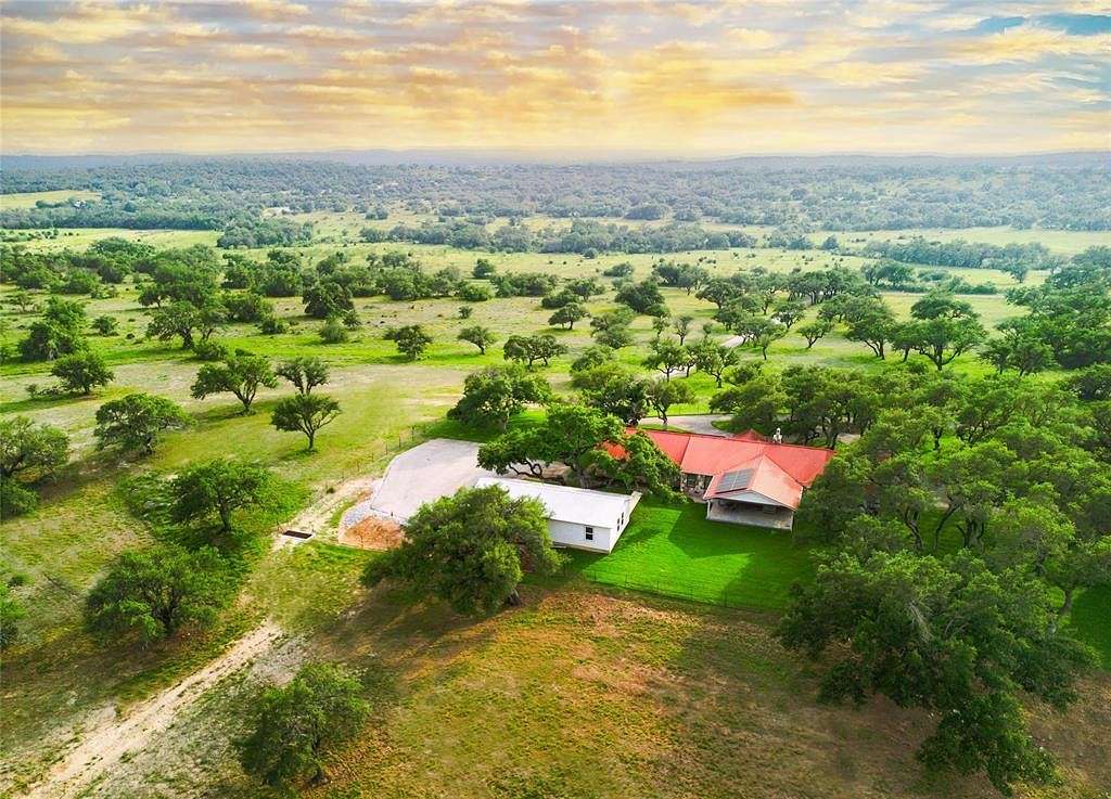 122 Acres of Land with Home for Sale in Round Mountain, Texas