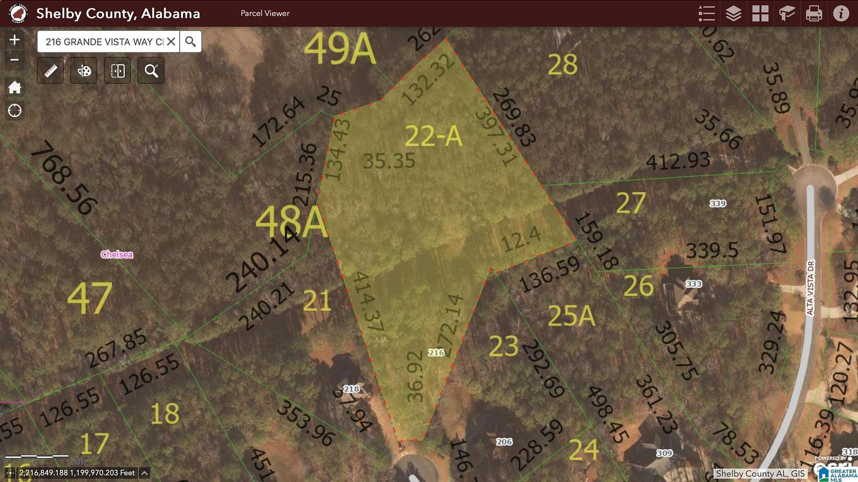 2.8 Acres of Residential Land for Sale in Chelsea, Alabama