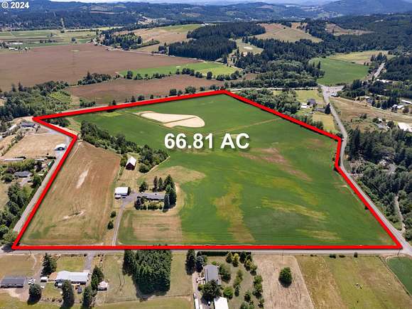 66.8 Acres of Agricultural Land with Home for Sale in Gaston, Oregon