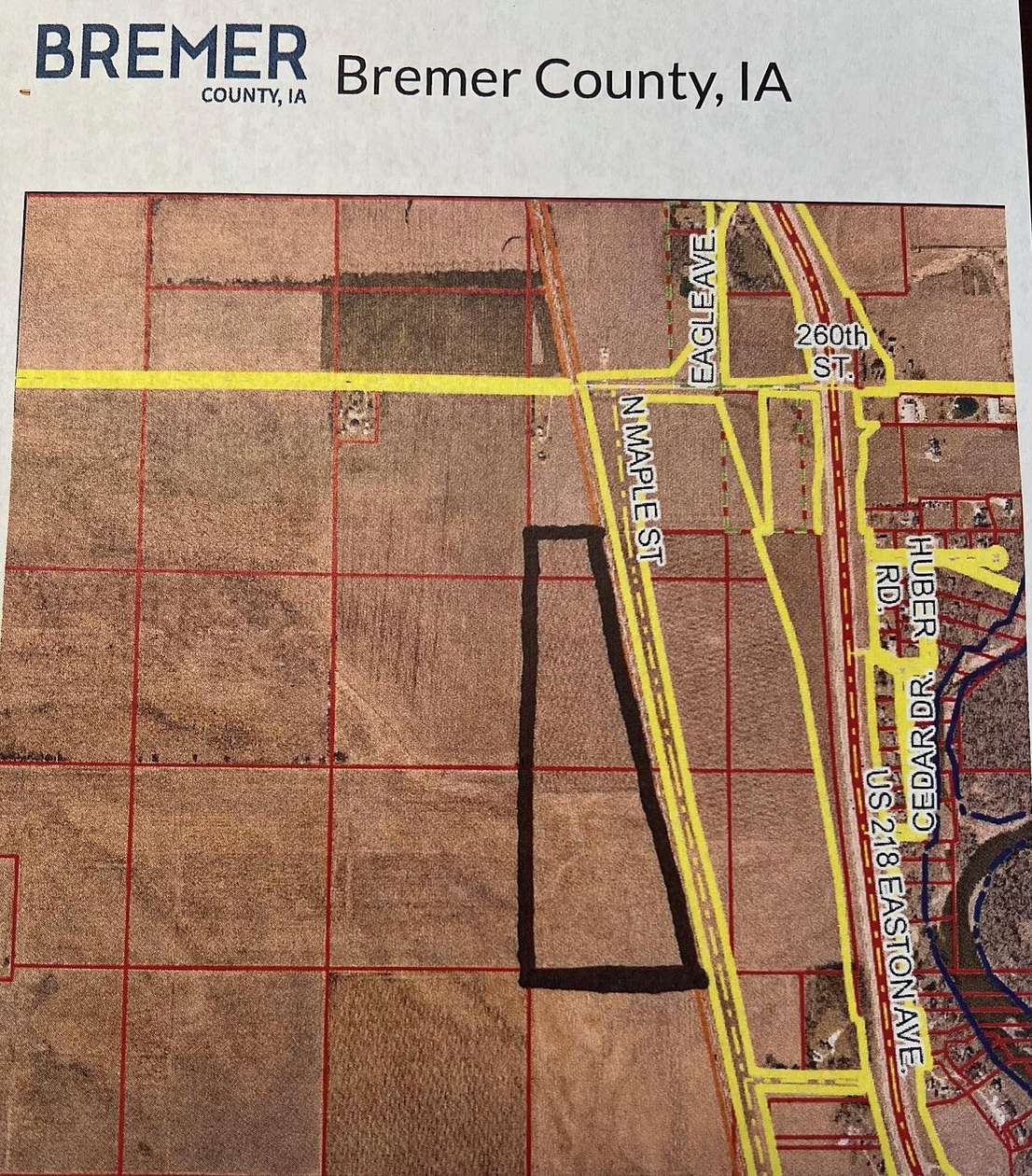 52.45 Acres of Agricultural Land for Sale in Waverly, Iowa