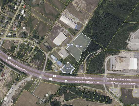 5.53 Acres of Commercial Land for Sale in Greeneville, Tennessee