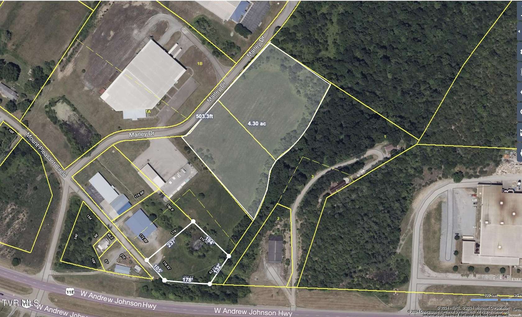5.53 Acres of Commercial Land for Sale in Greeneville, Tennessee
