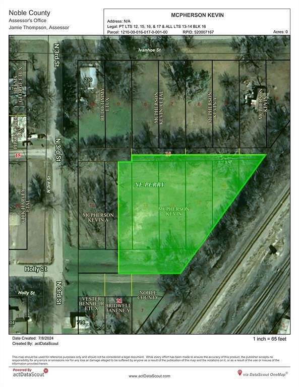 0.969 Acres of Residential Land for Sale in Perry, Oklahoma