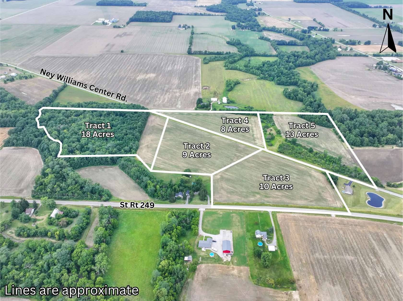 56 Acres of Land for Auction in Ney, Ohio