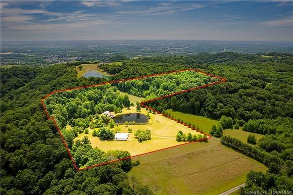 26.723 Acres of Recreational Land with Home for Sale in Floyds Knobs, Indiana