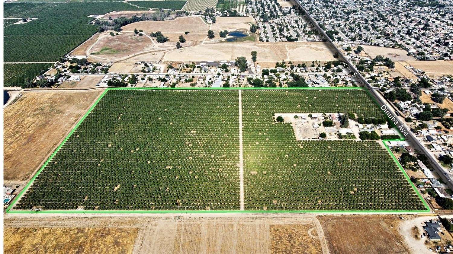 58 Acres of Agricultural Land with Home for Sale in Fresno, California