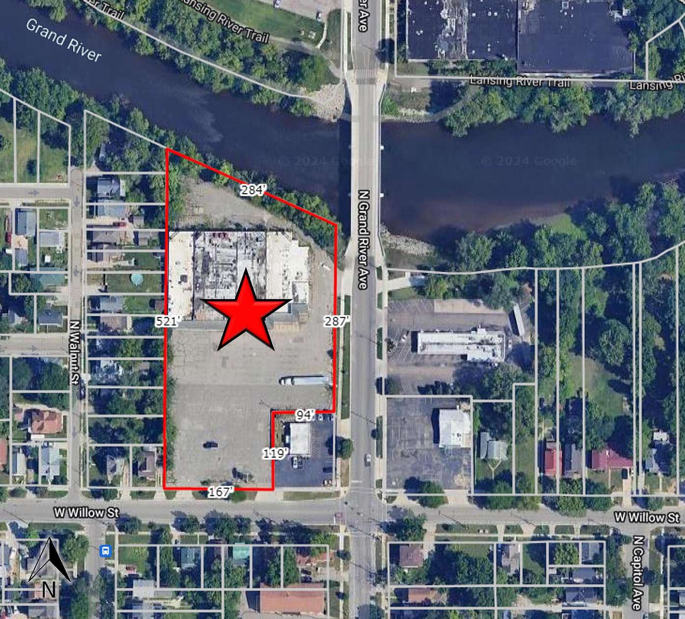 2.45 Acres of Improved Mixed-Use Land for Sale in Lansing, Michigan