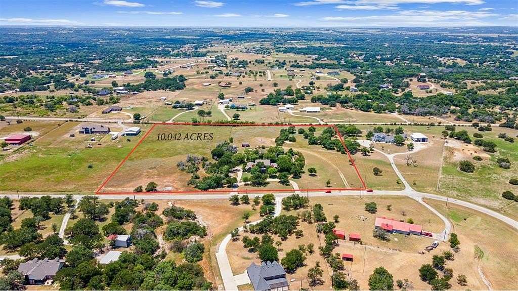 10.042 Acres of Land with Home for Sale in Weatherford, Texas