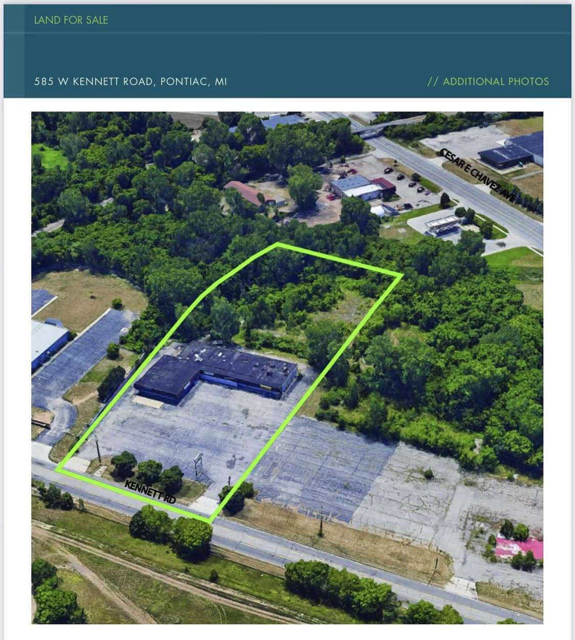 3.933 Acres of Improved Commercial Land for Sale in Pontiac, Michigan