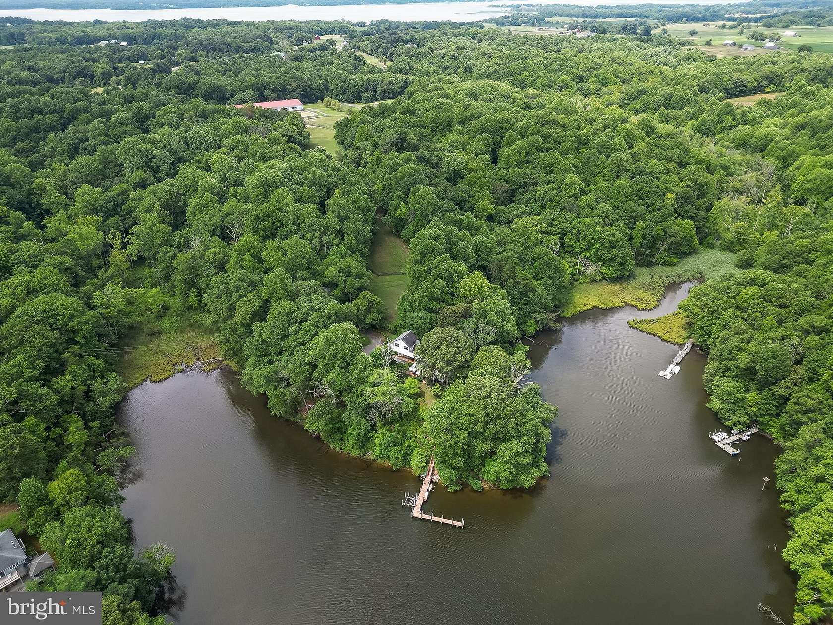 49.6 Acres of Agricultural Land with Home for Sale in St. Leonard, Maryland