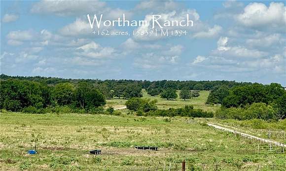 162.37 Acres of Land with Home for Sale in Wortham, Texas