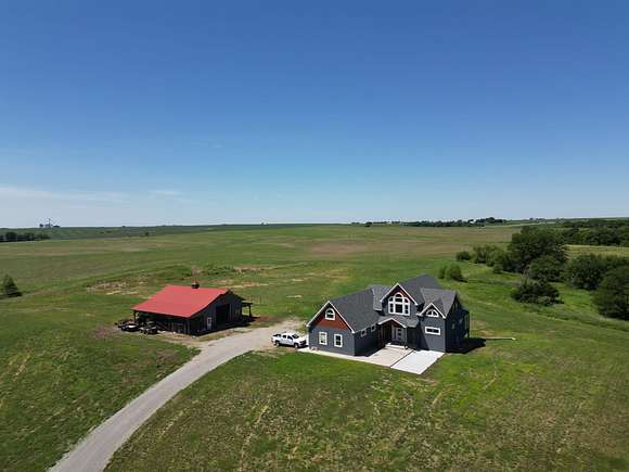 39.25 Acres of Recreational Land with Home for Sale in Highland, Kansas